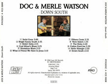 Carica l'immagine nel visualizzatore di Gallery, Doc & Merle Watson : Down South (CD, Album, RE)