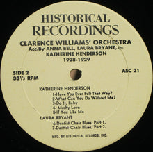 Carica l'immagine nel visualizzatore di Gallery, Anna Bell (3), Katherine Henderson (3) & Laura Bryant (2) Accompanied By Clarence Williams And His Orchestra : 1928 (LP, Comp)