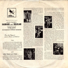 Carica l'immagine nel visualizzatore di Gallery, Victor Young : Samson And Delilah / The Quiet Man (LP)