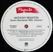 Carica l'immagine nel visualizzatore di Gallery, Anthony Braxton : Seven Standards 1985, Volume 1 (LP)