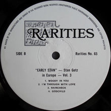 Carica l'immagine nel visualizzatore di Gallery, Stan Getz : In Europe - The Early Days - Volume Three (LP, Mono)