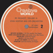 Carica l'immagine nel visualizzatore di Gallery, Stan Kenton And His Orchestra : By Request - Volume Three (LP, Comp, Duo)