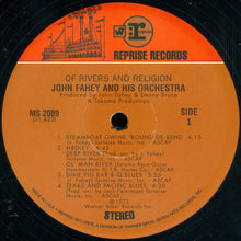 Carica l'immagine nel visualizzatore di Gallery, John Fahey & His Orchestra : Of Rivers And Religion (LP, Album, RE, 180)