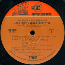 Carica l'immagine nel visualizzatore di Gallery, John Fahey & His Orchestra : Of Rivers And Religion (LP, Album, RE, 180)