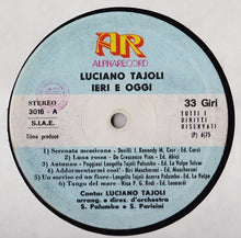 Carica l'immagine nel visualizzatore di Gallery, Luciano Tajoli : Ieri E Oggi (LP, RE)