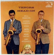 Carica l'immagine nel visualizzatore di Gallery, Bill Perkins, Richie Kamuca With Pete Jolly, Stan Levey, Red Mitchell : Tenors Head-On (LP, Album, Mono)