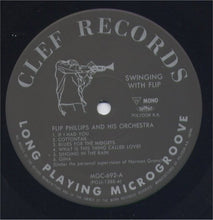 Carica l'immagine nel visualizzatore di Gallery, Flip Phillips And His Orchestra : Swinging With Flip (LP, Album, Comp, Mono, RE)