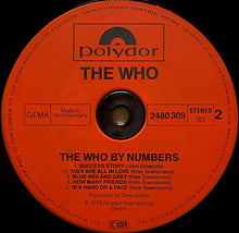 Carica l'immagine nel visualizzatore di Gallery, The Who : The Who By Numbers (LP, Album, RE)