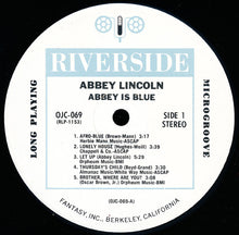 Carica l'immagine nel visualizzatore di Gallery, Abbey Lincoln : Abbey Is Blue (LP, Album, RE)