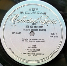 Carica l'immagine nel visualizzatore di Gallery, The Dave Brubeck Quartet : Jazz: Red Hot And Cool (LP, Album, RE, Te)