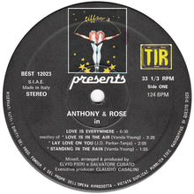 Carica l'immagine nel visualizzatore di Gallery, Anthony & Rose : Love Is Everywhere (12", Bla)