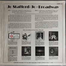 Carica l'immagine nel visualizzatore di Gallery, Jo Stafford With Paul Weston And His Orchestra : Jo + Broadway (LP, Album)