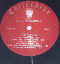 Carica l'immagine nel visualizzatore di Gallery, Jo Stafford With Paul Weston And His Orchestra : Jo + Broadway (LP, Album)