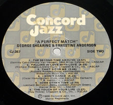 Carica l'immagine nel visualizzatore di Gallery, George Shearing & Ernestine Anderson : A Perfect Match (LP, Album)