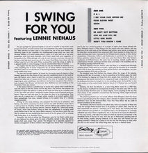 Carica l'immagine nel visualizzatore di Gallery, Lennie Niehaus : I Swing For You (LP, Album, RE)