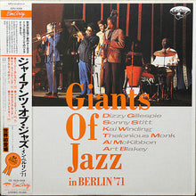 Carica l'immagine nel visualizzatore di Gallery, Dizzy Gillespie, Sonny Stitt, Kai Winding, Thelonious Monk, Al McKibbon, Art Blakey : Giants Of Jazz In Berlin '71 (LP, Album)