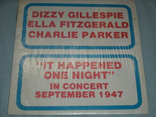 Carica l'immagine nel visualizzatore di Gallery, Dizzy Gillespie, Ella Fitzgerald, Charlie Parker : It Happened One Night - In Concert September 1947 (LP, Album)