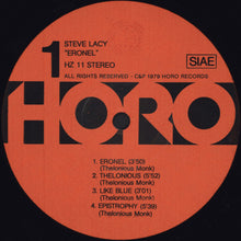 Carica l'immagine nel visualizzatore di Gallery, Steve Lacy : Eronel (LP)
