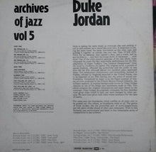 Carica l'immagine nel visualizzatore di Gallery, Duke Jordan : Archives Of Jazz Vol 5 (LP, Album, RE)