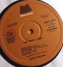 Carica l'immagine nel visualizzatore di Gallery, Sonny Rollins : The Way I Feel (LP, Album, Gat)