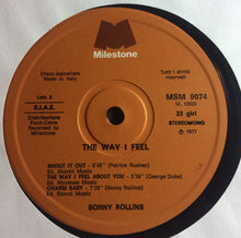 Carica l'immagine nel visualizzatore di Gallery, Sonny Rollins : The Way I Feel (LP, Album, Gat)