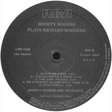 Carica l'immagine nel visualizzatore di Gallery, Shorty Rogers And His Giants : Shorty Rogers Plays Richard Rodgers (LP, Album, RE)