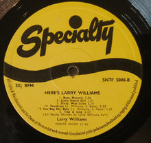 Carica l'immagine nel visualizzatore di Gallery, Larry Williams (3) : Original Hits (LP, RE)