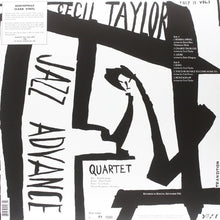 Carica l'immagine nel visualizzatore di Gallery, The Cecil Taylor Quartet : Jazz Advance (LP, Album, Num, RE, Cle)