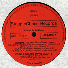 Carica l'immagine nel visualizzatore di Gallery, Eddie "Lockjaw" Davis Quartet* : Swingin' Till The Girls Come Home (LP, Album)