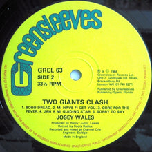 Carica l'immagine nel visualizzatore di Gallery, Yellowman Versus Josey Wales : Two Giants Clash (LP, Album)