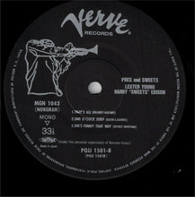 Carica l'immagine nel visualizzatore di Gallery, Lester Young, Harry Edison : Pres & Sweets (LP, Album, Mono, Ltd, RE)