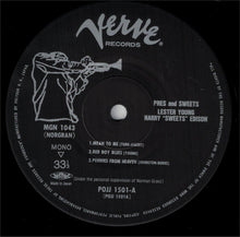 Carica l'immagine nel visualizzatore di Gallery, Lester Young, Harry Edison : Pres & Sweets (LP, Album, Mono, Ltd, RE)