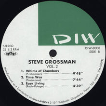 Carica l'immagine nel visualizzatore di Gallery, Steve Grossman : Volume 2 (LP, Album)