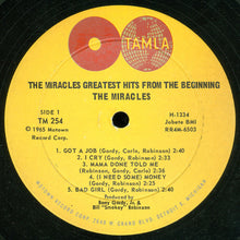 Carica l'immagine nel visualizzatore di Gallery, The Miracles : Greatest Hits From The Beginning (2xLP, Comp, Mono, Ind)