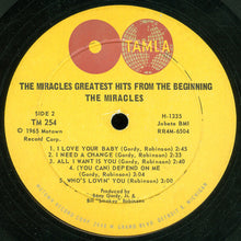 Carica l'immagine nel visualizzatore di Gallery, The Miracles : Greatest Hits From The Beginning (2xLP, Comp, Mono, Ind)