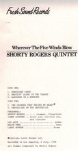 Carica l'immagine nel visualizzatore di Gallery, Shorty Rogers Quintet : Wherever The Five Winds Blow (LP, Album, Mono, RE)