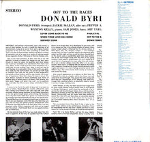 Carica l'immagine nel visualizzatore di Gallery, Donald Byrd : Off To The Races (LP, Album, RE)