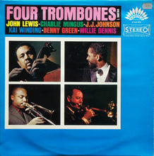 Carica l'immagine nel visualizzatore di Gallery, The Four Trombones - J.J. Johnson, Kai Winding, Bennie Green, Willie Dennis, Charles Mingus, John Lewis (2) : Four Trombones Vol. 1 (LP, Album)