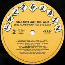 Carica l'immagine nel visualizzatore di Gallery, Stan Getz : Live 1952, Volume 2: Long Island Sound (LP, Comp)