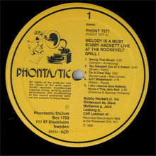 Carica l'immagine nel visualizzatore di Gallery, Bobby Hackett : Melody Is A Must (Live At The Roosevelt Grill) Volume 1 (LP, Album)