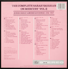 Carica l'immagine nel visualizzatore di Gallery, Sarah Vaughan : The Complete Sarah Vaughan On Mercury Vol. 2 - Sings Great American Songs; 1956-1957 (5xLP, Comp, RM + Box)