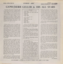 Carica l'immagine nel visualizzatore di Gallery, Herb Geller & His All Stars : Gypsy (LP, Album, RE)