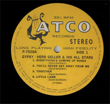 Carica l'immagine nel visualizzatore di Gallery, Herb Geller & His All Stars : Gypsy (LP, Album, RE)