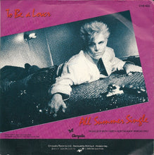Carica l'immagine nel visualizzatore di Gallery, Billy Idol : To Be A Lover (7", Promo)