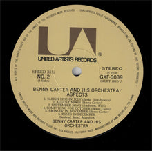Carica l'immagine nel visualizzatore di Gallery, Benny Carter And His Orchestra : Aspects (LP, Album, RE)