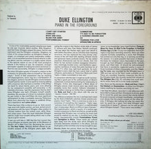 Carica l'immagine nel visualizzatore di Gallery, Duke Ellington : Piano In The Foreground (LP, Album, Mono)