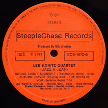 Carica l'immagine nel visualizzatore di Gallery, The Lee Konitz Quartet : Jazz À Juan (LP, Album)
