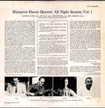 Carica l'immagine nel visualizzatore di Gallery, Hampton Hawes Quartet : All Night Session, Vol. 1 (LP, Album, Ltd, RE)