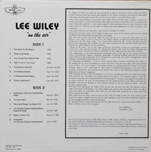 Carica l'immagine nel visualizzatore di Gallery, Lee Wiley : On The Air (LP, Album)