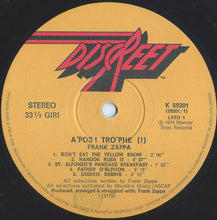 Carica l'immagine nel visualizzatore di Gallery, Frank Zappa : Apostrophe (') (LP, Album)